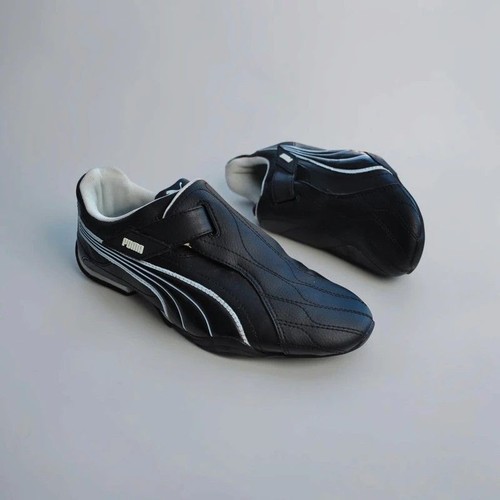 Vintage black puma trainers - black,